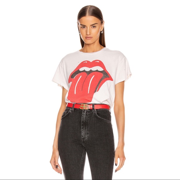 Madeworn Tops - Madeworn rock concert tee top Rolling stones XS